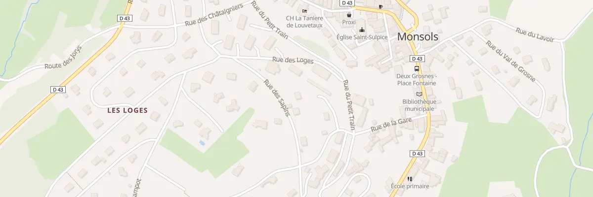 Plan du 202 Rue des Sapins à Deux-Grosnes