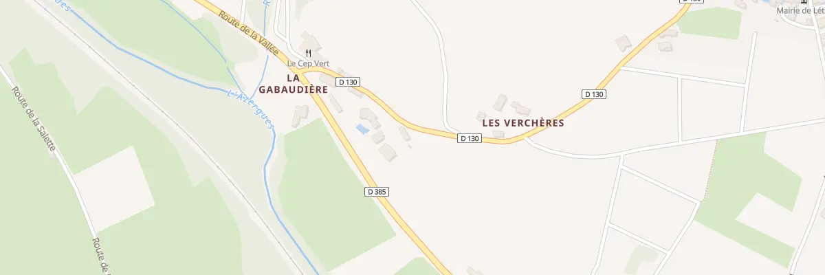 Plan du 116 Rte de la Gabaudiere D 130 à Létra