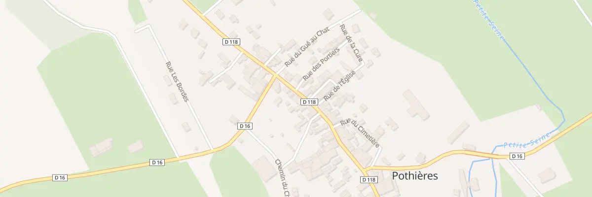 Plan du 23 Rue de la Porte de Mussy à Pothières