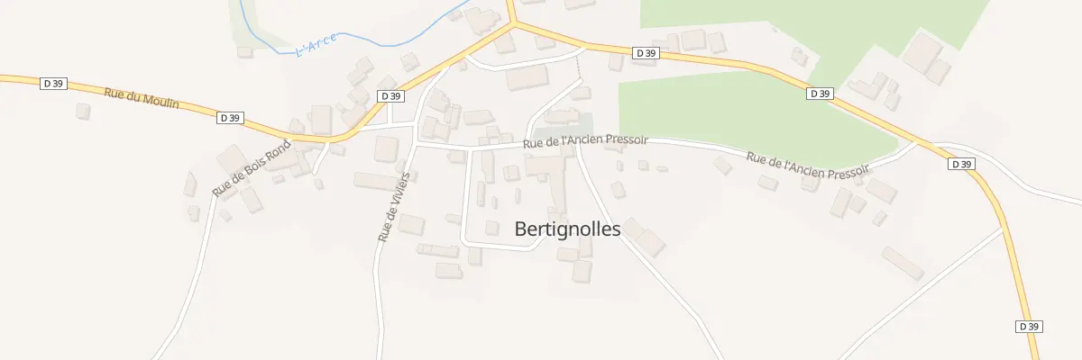 Plan du 2 Rue du Val de Gorge à Bertignolles