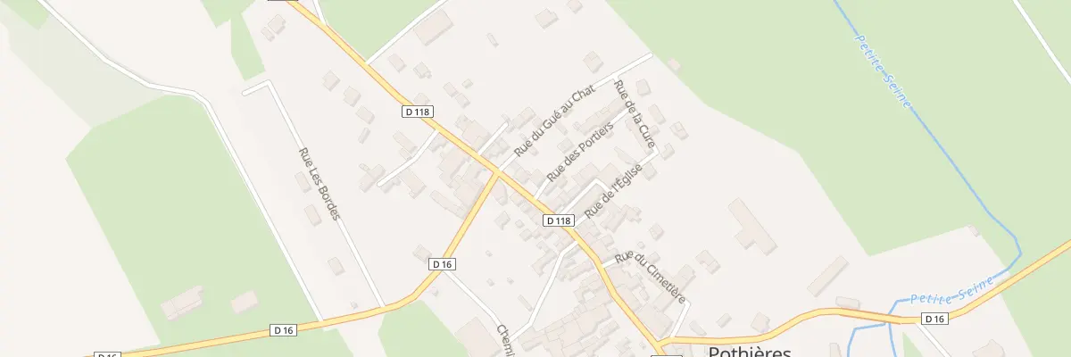 Plan du 12 Rue de la Porte de Mussy à Pothières