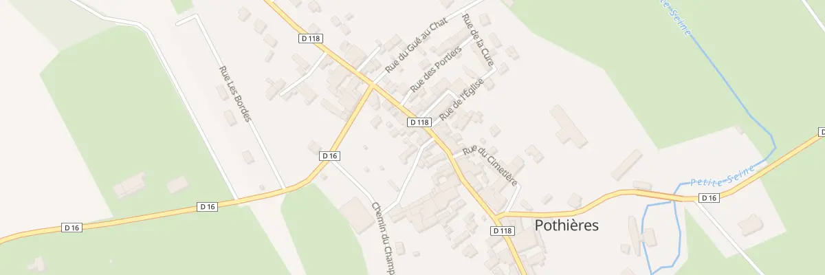 Plan du 19B Rue de la Porte de Mussy à Pothières
