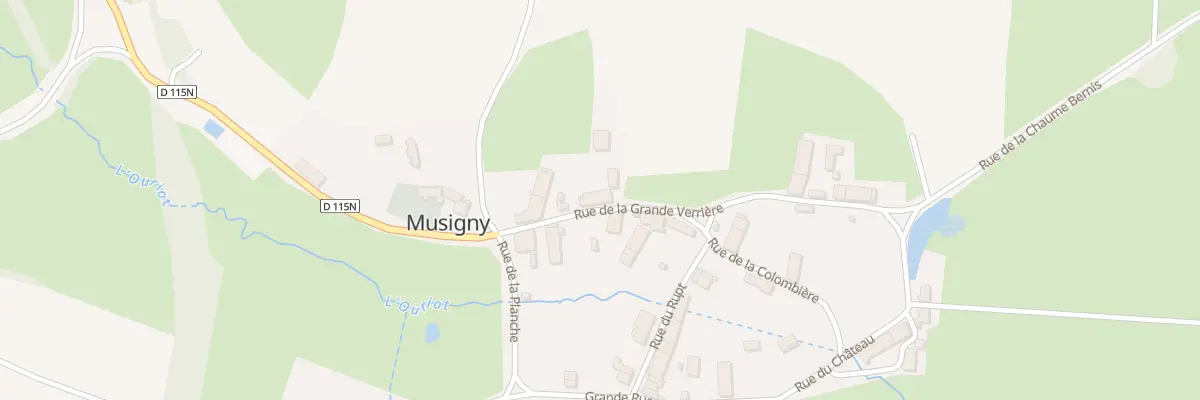 Plan du 21 Rue de la Grande Verrière à Musigny