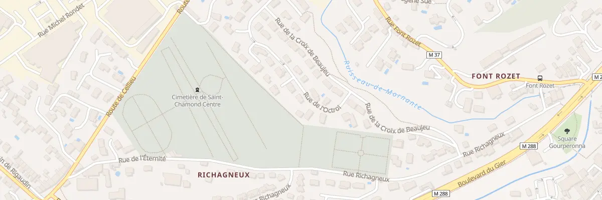 Plan du 30 Rue de l’octroi à Saint-Chamond