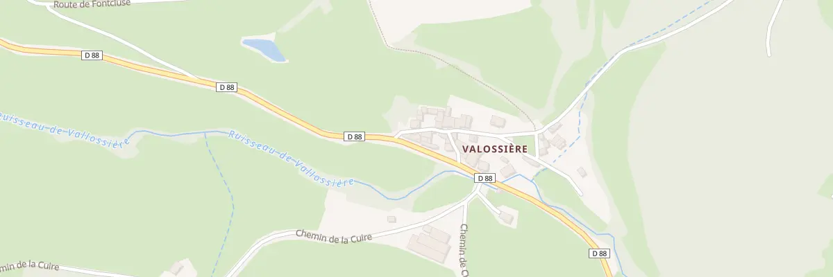 Plan du 1889 Rte de la Croix Rosier à Claveisolles