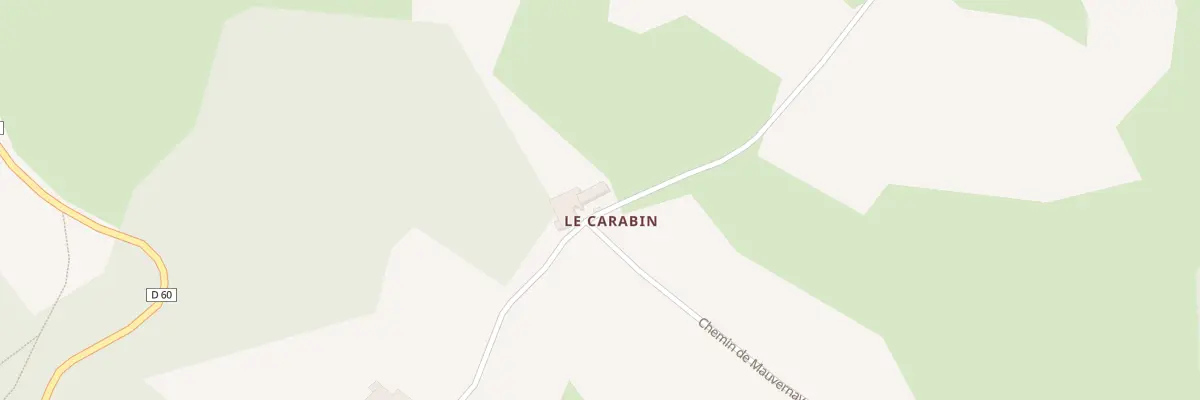 Plan du 1830 Che de Mauvernay à Duerne