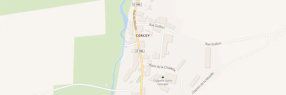 Plan du 6 Rue du Moulin à Thoisy-le-Désert