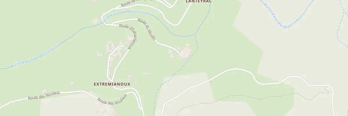 Plan du 5099 Extremianoux à Beauvène