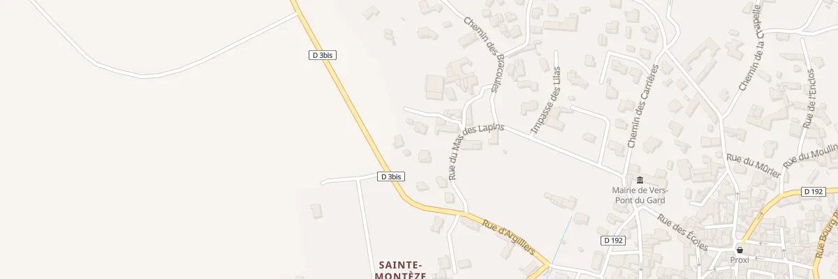 Plan du 5417 Rue de la Coste à Vers-Pont-du-Gard