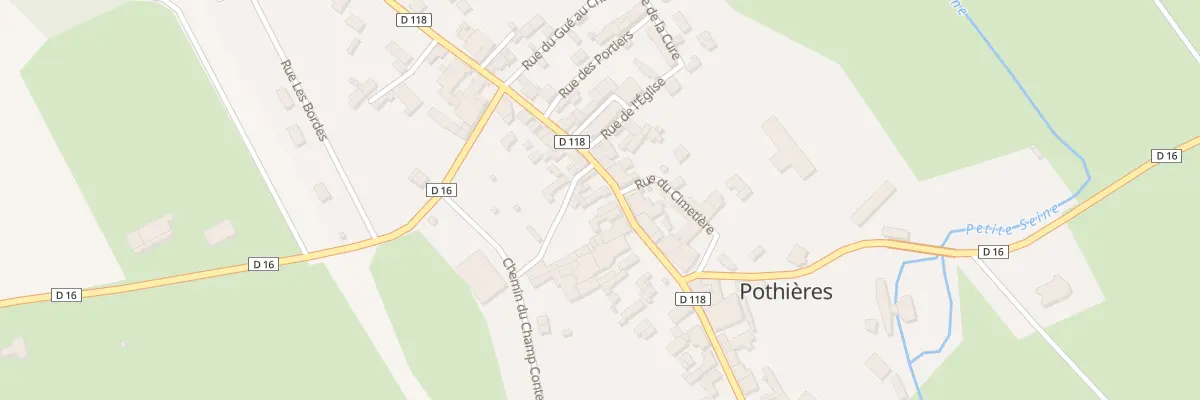 Plan du 17 Rue de la Porte de Mussy à Pothières