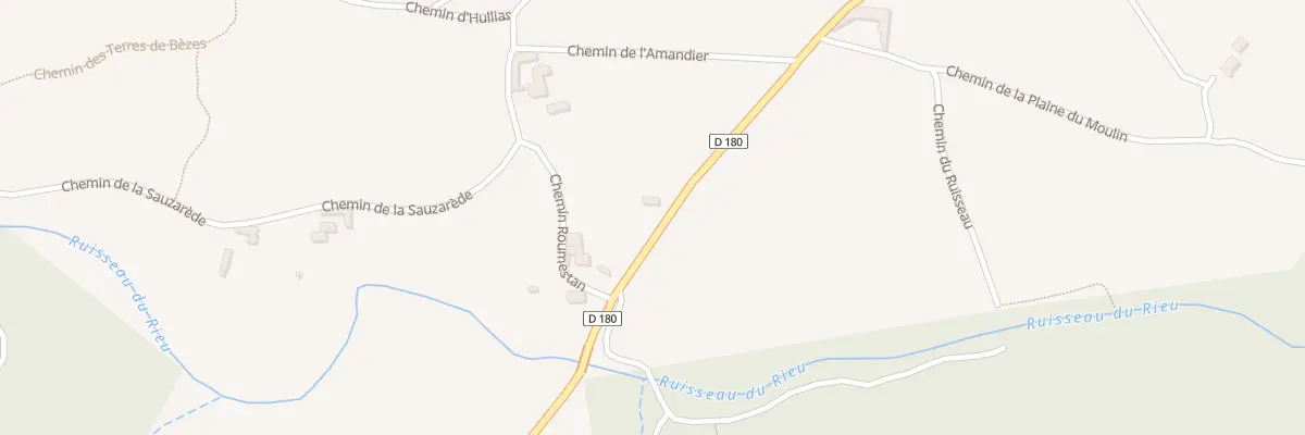 Plan du 5054 Rte Départementale Nord à Saint-Christol-de-Rodières
