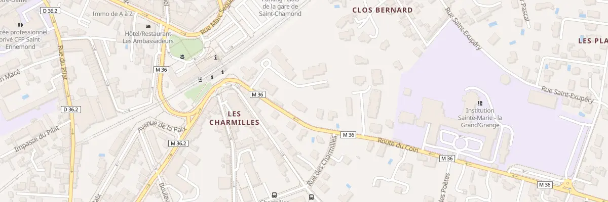 Plan du 5 Rte du Coin à Saint-Chamond