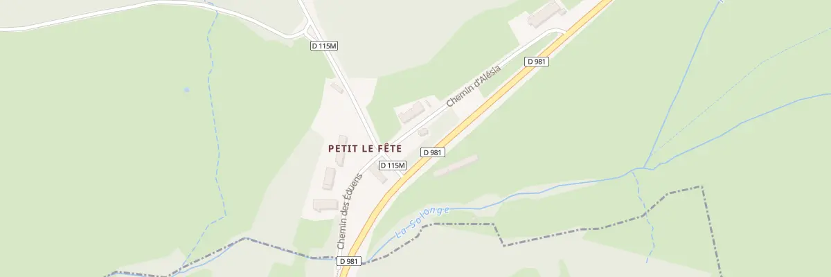 Plan du 2 Che d’Alésia au Fête