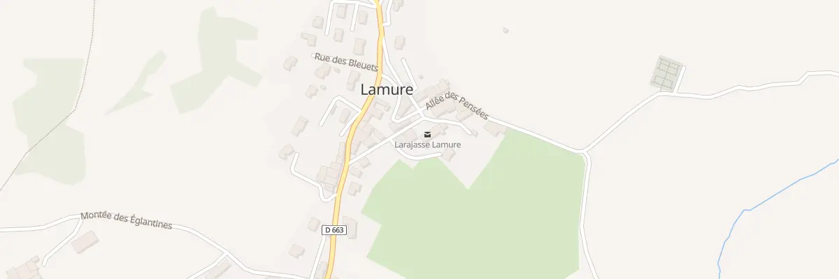 Plan du 64 Pl du Mazel à Larajasse