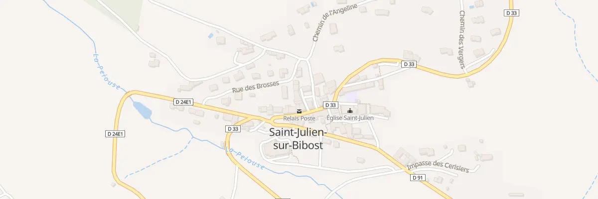 Plan du 5024 Au Bourg à Saint-Julien-sur-Bibost