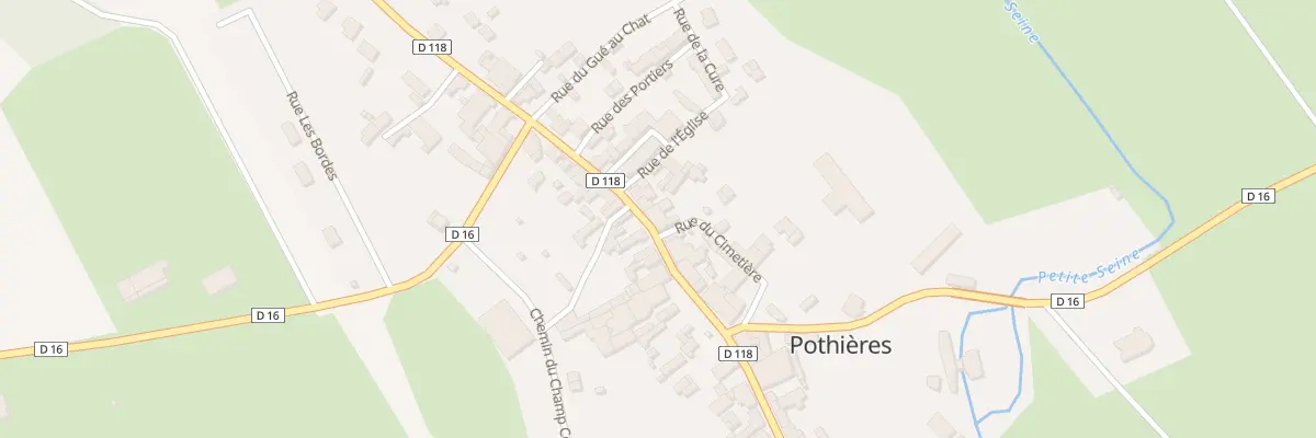 Plan du 6 Rue de la Porte de Mussy à Pothières