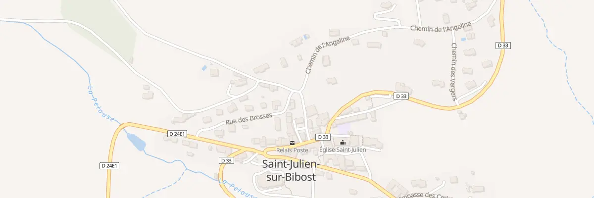 Plan du 5025 Au Bourg à Saint-Julien-sur-Bibost