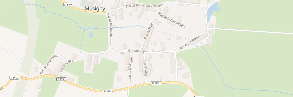 Plan du 5020 Rue du Rupt à Musigny