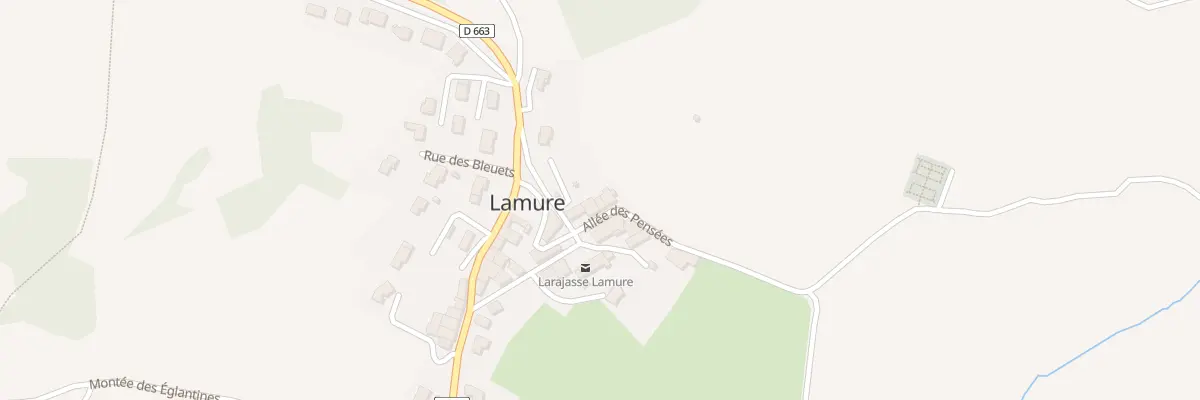 Plan du 15 All des Pensées à Larajasse