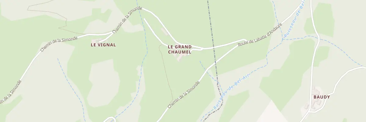 Plan du 5012 Le Grand Chaumel à Nozières
