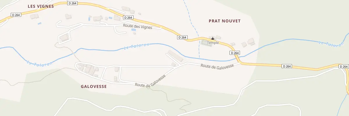 Plan du 5090 Le Village à Beauvène