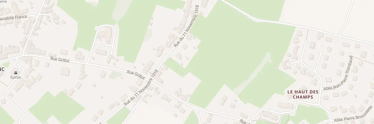 Plan du 44 Rue du 11 Novembre 1918 à Épinac