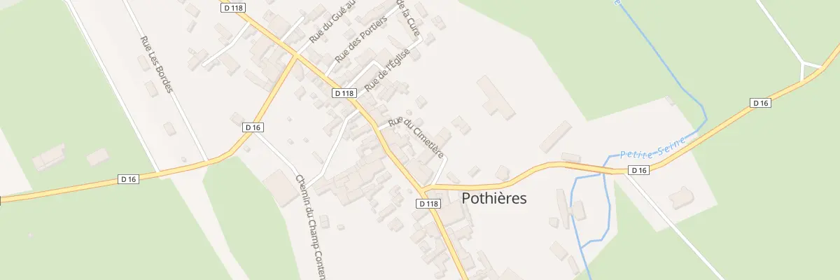 Plan du 2 Rue du Cimetière à Pothières
