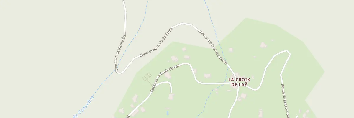 Plan du 2690 Rte de la Croix de Laÿ à Pourchères