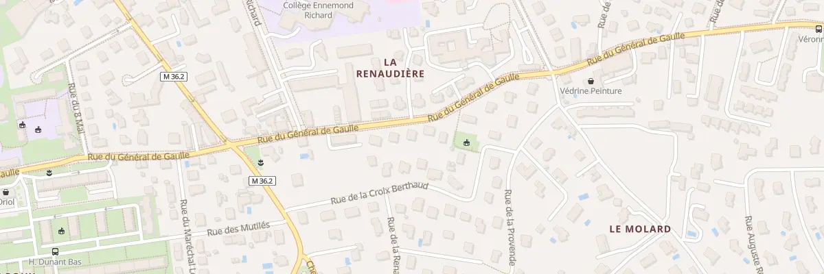 Plan du 42B Rue Gal de Gaulle à Saint-Chamond