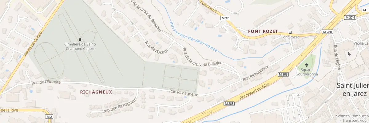 Plan du 1T Rue de la croix de beaujeu à Saint-Chamond