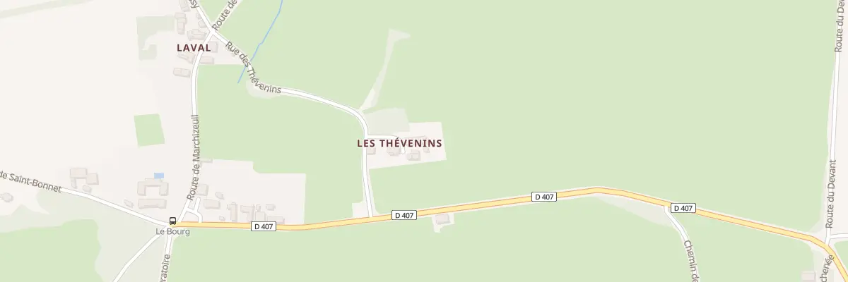 Plan du 5005 Les Thevenins à Pressy-sous-Dondin