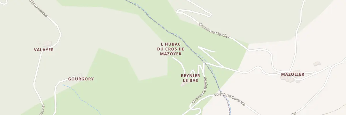 Plan du 5023 L’Hubac du Cros de Mazoyer à Saint-Prix