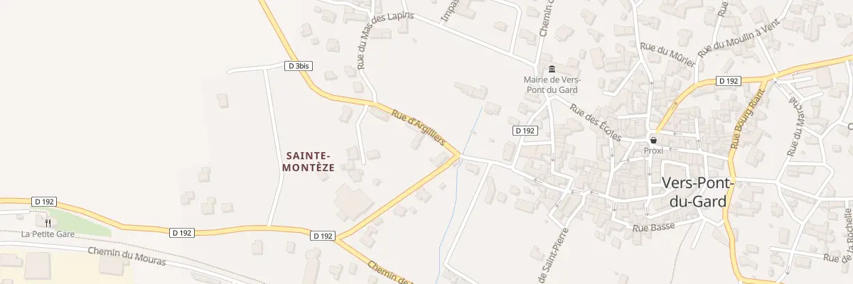 Plan du 238 Rue de Palezieux à Vers-Pont-du-Gard