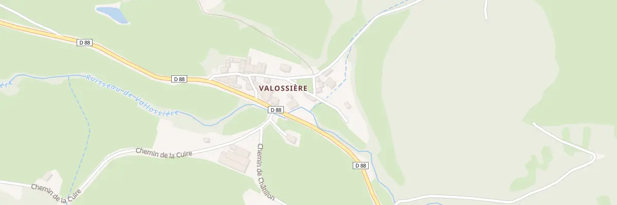 Plan du 5221 Valossiere à Claveisolles