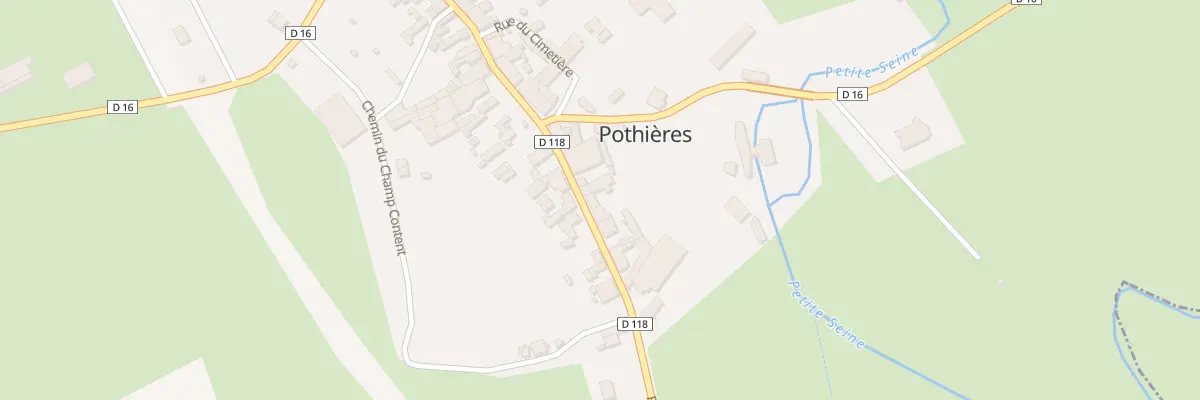 Plan du 10 Rue de la Porte de Chatillon à Pothières