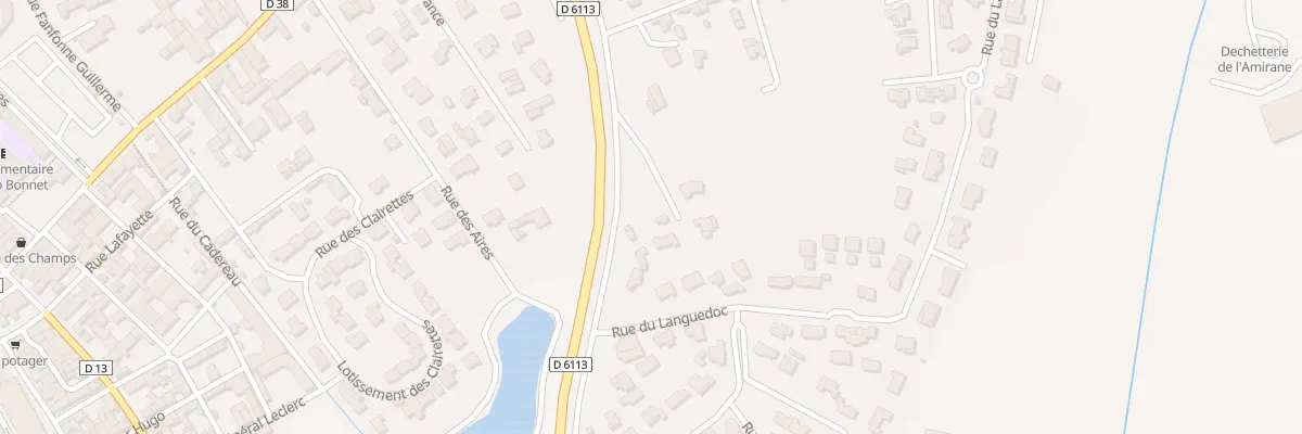 Plan du 6607 Les Clairettes à Bellegarde