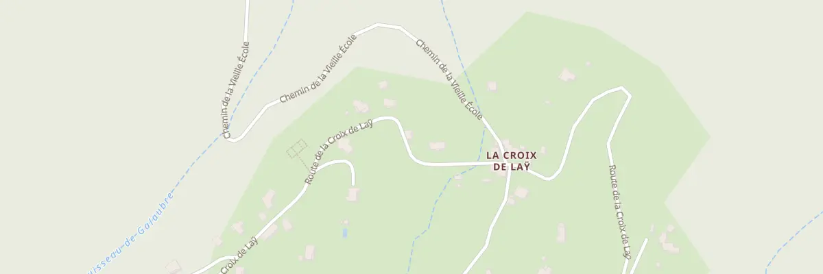 Plan du 2640 Rte de la Croix de Laÿ à Pourchères
