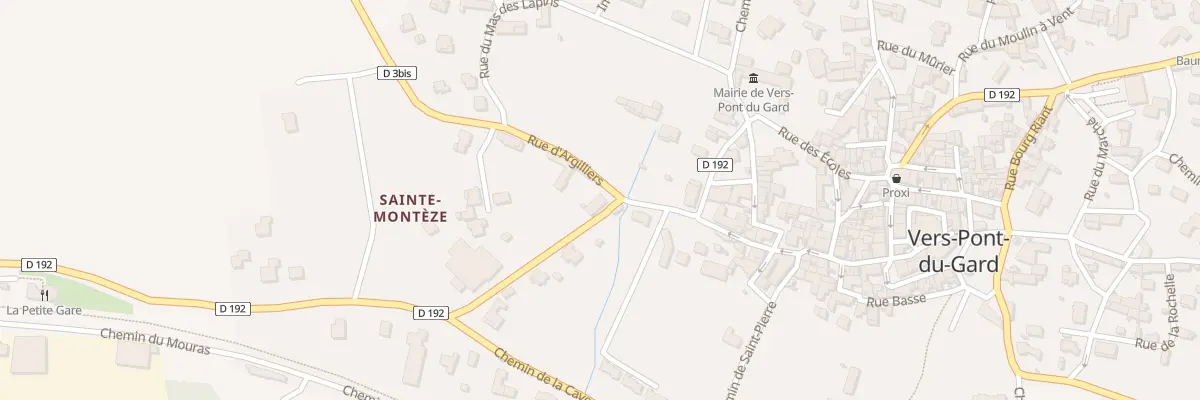 Plan du 222 Rue de Palezieux à Vers-Pont-du-Gard