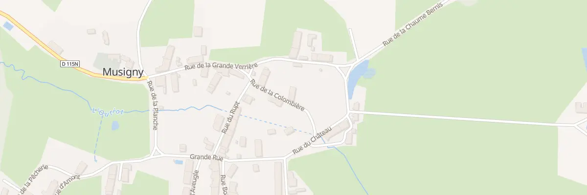 Plan du 3 Rue de la Colombière à Musigny