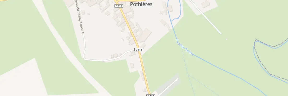 Plan du 2 Rue de la Porte de Chatillon à Pothières