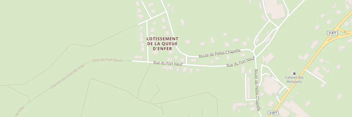 Plan du 18 Rte de Petite Chapelle à Rocroi
