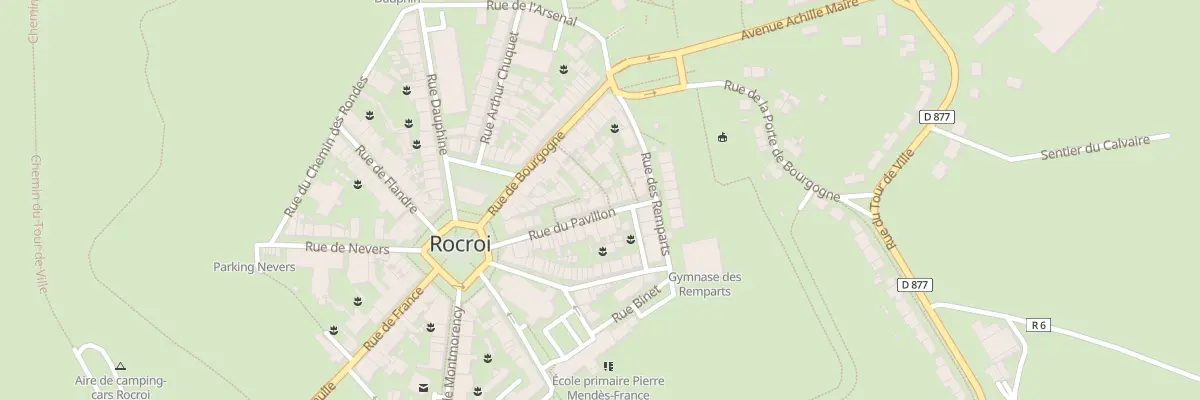 Plan du 6 Rue du Pavillon à Rocroi