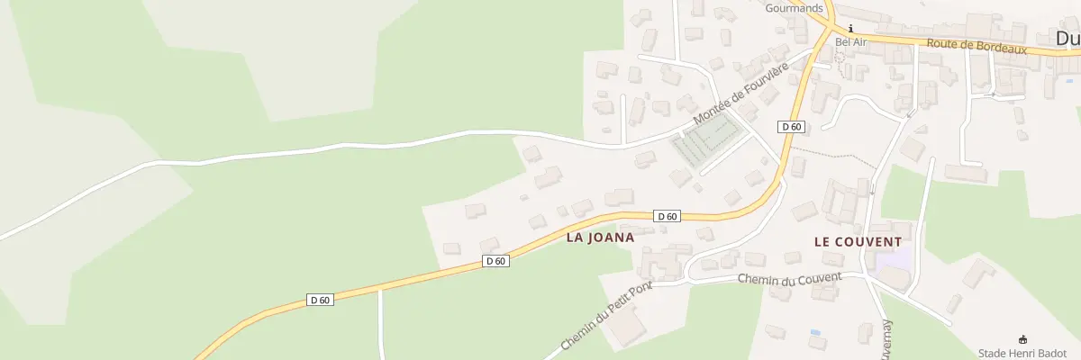 Plan du 5155 La Joana à Duerne
