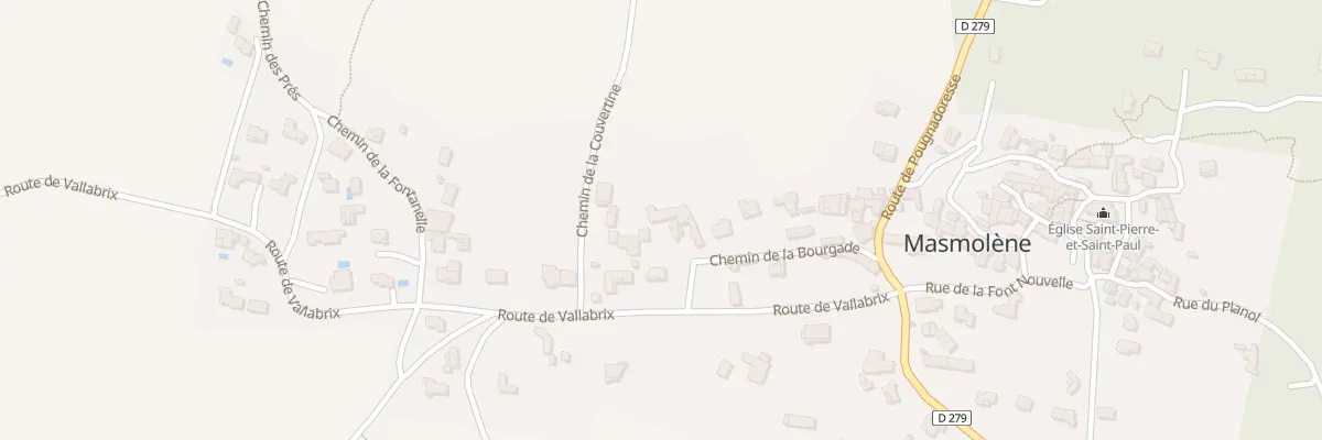 Plan du 5110 Masmolene à La Capelle-et-Masmolène