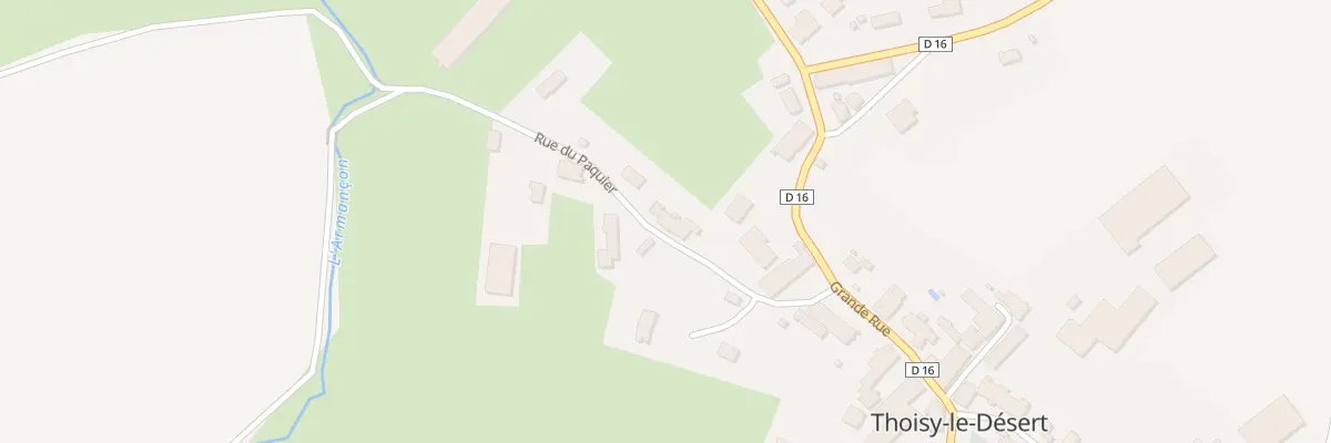 Plan du 4 Rue du Paquier à Thoisy-le-Désert