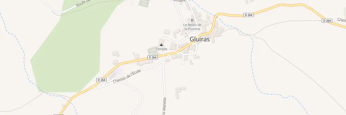 Plan du 5303 Le Village de Gluiras à Gluiras