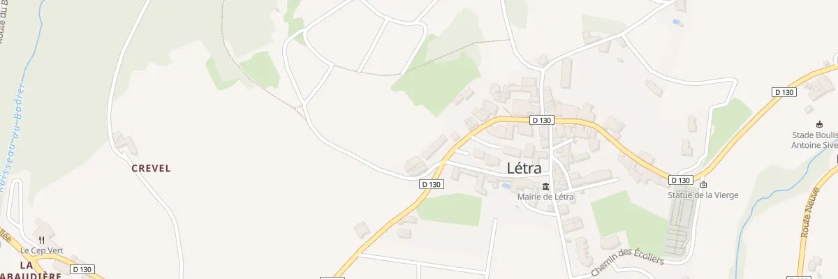 Plan du 5376 Le Bourg à Létra