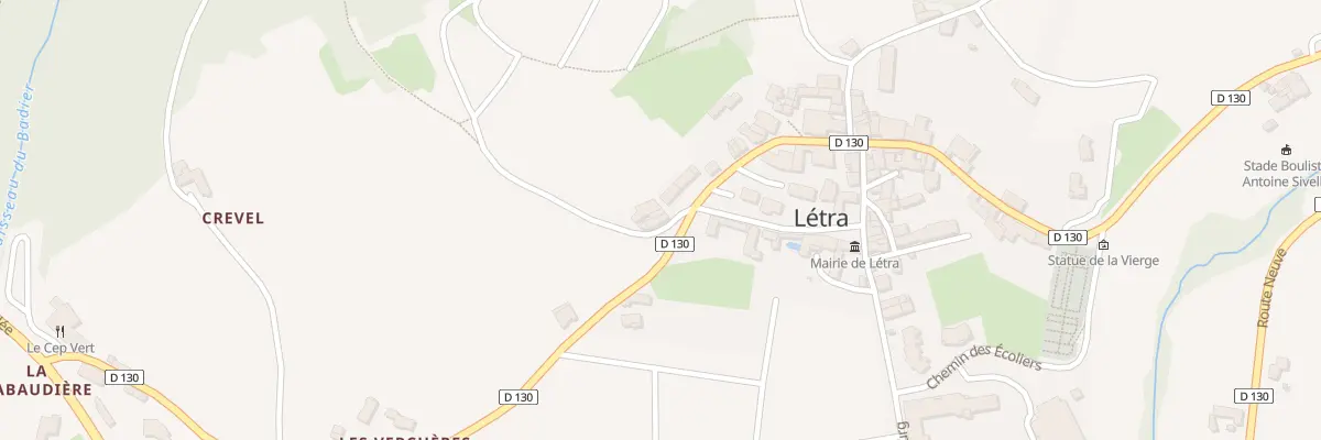 Plan du 48 Mte de la Terriere à Létra