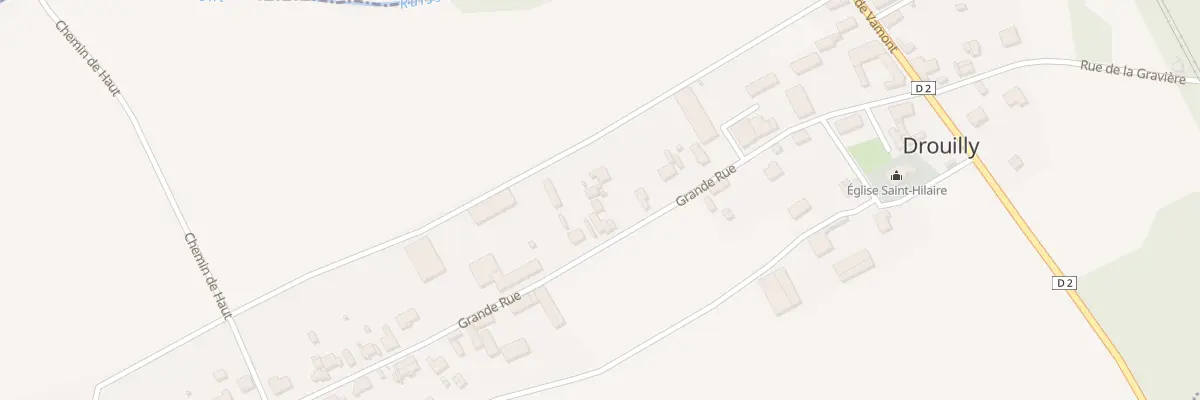 Plan du 28 Gr Grande Rue à Drouilly