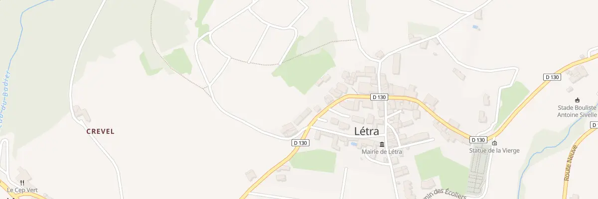 Plan du 5374 Le Bourg à Létra